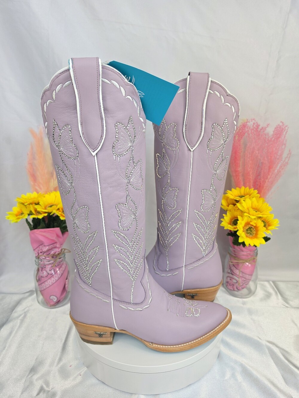 Lane Sweet Memories Cowgirl Boots with SWAROVSKI Crystals SIZE 7.5 - Picture 5 of 10